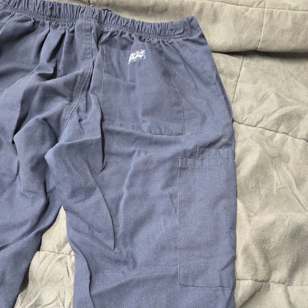 Blue Drawstring Pants - Picture 3 of 4